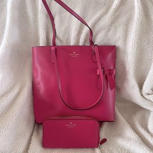 Pink Kate Spade Tote & Wallet NWT